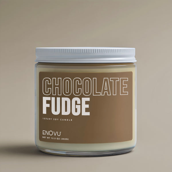 CHOCOLATE FUDGE - DOUBLE WICK SOY CANDLE