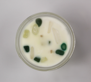 CRYSTAL DOUBLE WICK SOY CANDLE - PEACE
