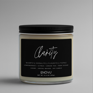 CRYSTAL DOUBLE WICK SOY CANDLE - CLARITY