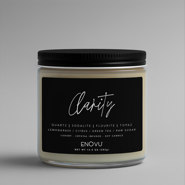 CRYSTAL DOUBLE WICK SOY CANDLE - CLARITY