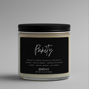 CRYSTAL DOUBLE WICK SOY CANDLE - PURITY