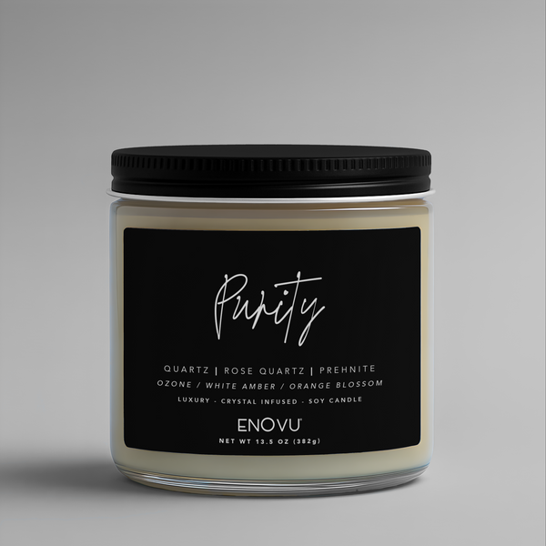 CRYSTAL DOUBLE WICK SOY CANDLE - PURITY