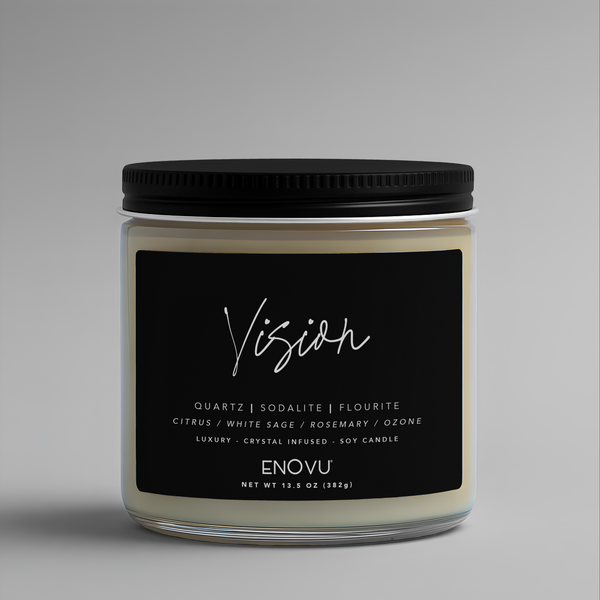 CRYSTAL DOUBLE WICK SOY CANDLE - VISION