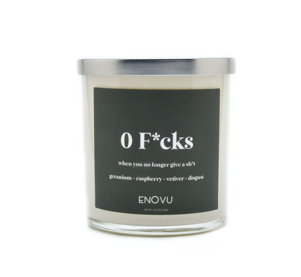 0 F*cks Soy Candle 