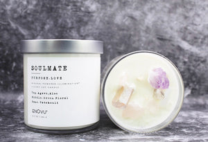 SOULMATE - LOVE - CRYSTAL SOY CANDLE