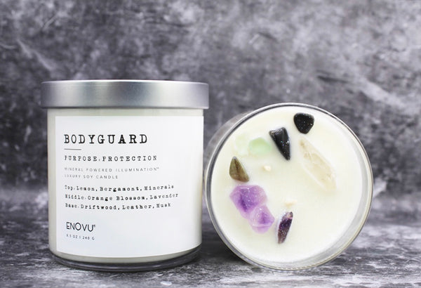BODYGUARD - PROTECTION - CRYSTAL SOY CANDLE